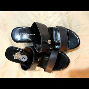 BCBGeneration slip on wedge sandals